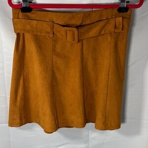 Zara Brown Mini Skirt with Belt